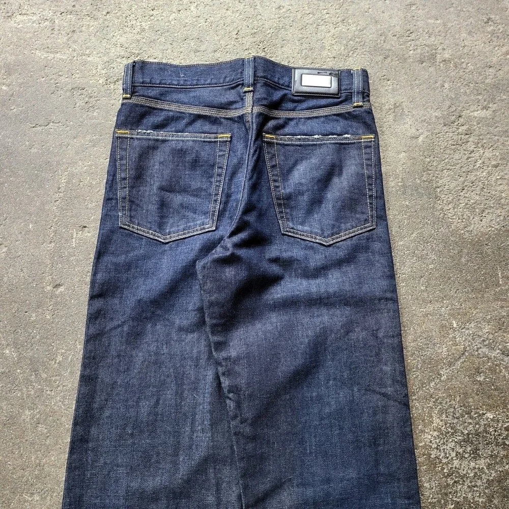 Hugo Boss Jeans Mens 30x28 Blue Alabama Dark Relaxed Straight Designer Tag 30x32